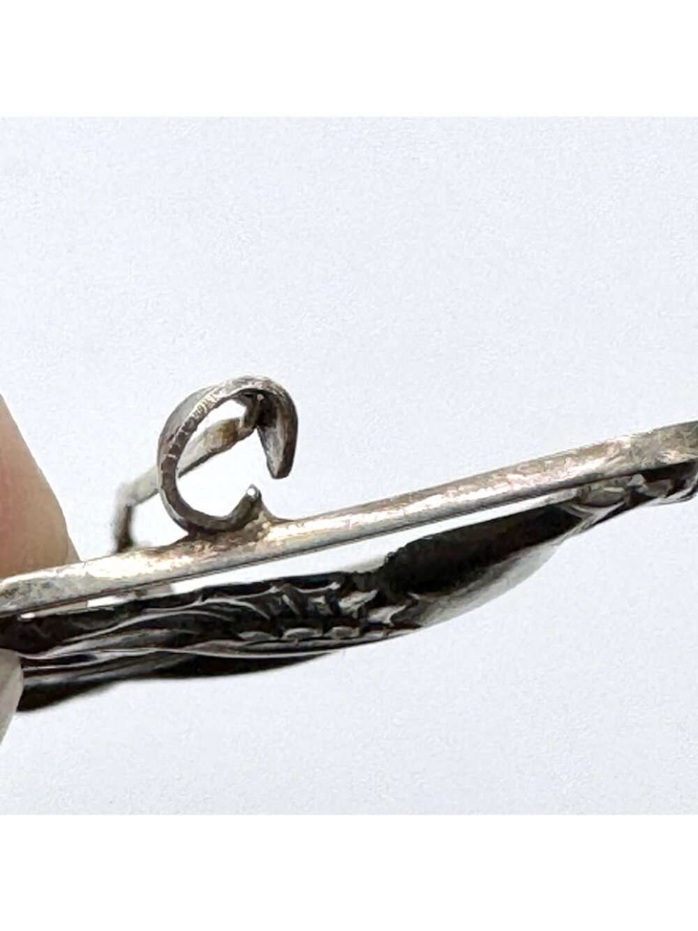 Danish Silver Doves Brooch Christian Veilskov 830S Repousse Vintage Mid-Century - Picture 12 of 16